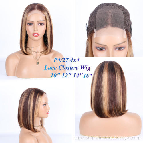 Brazilian silky straight lacefrontal human hair wigs for black women